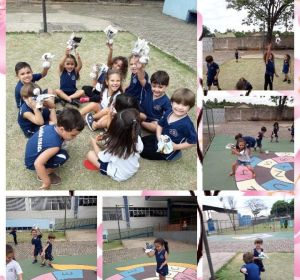 Hoje foi o dia da letrinha P e de descobrir um pouco mais sobre os jogos da cultura brasileira em especial a Peteca. Turma do Infantil I.